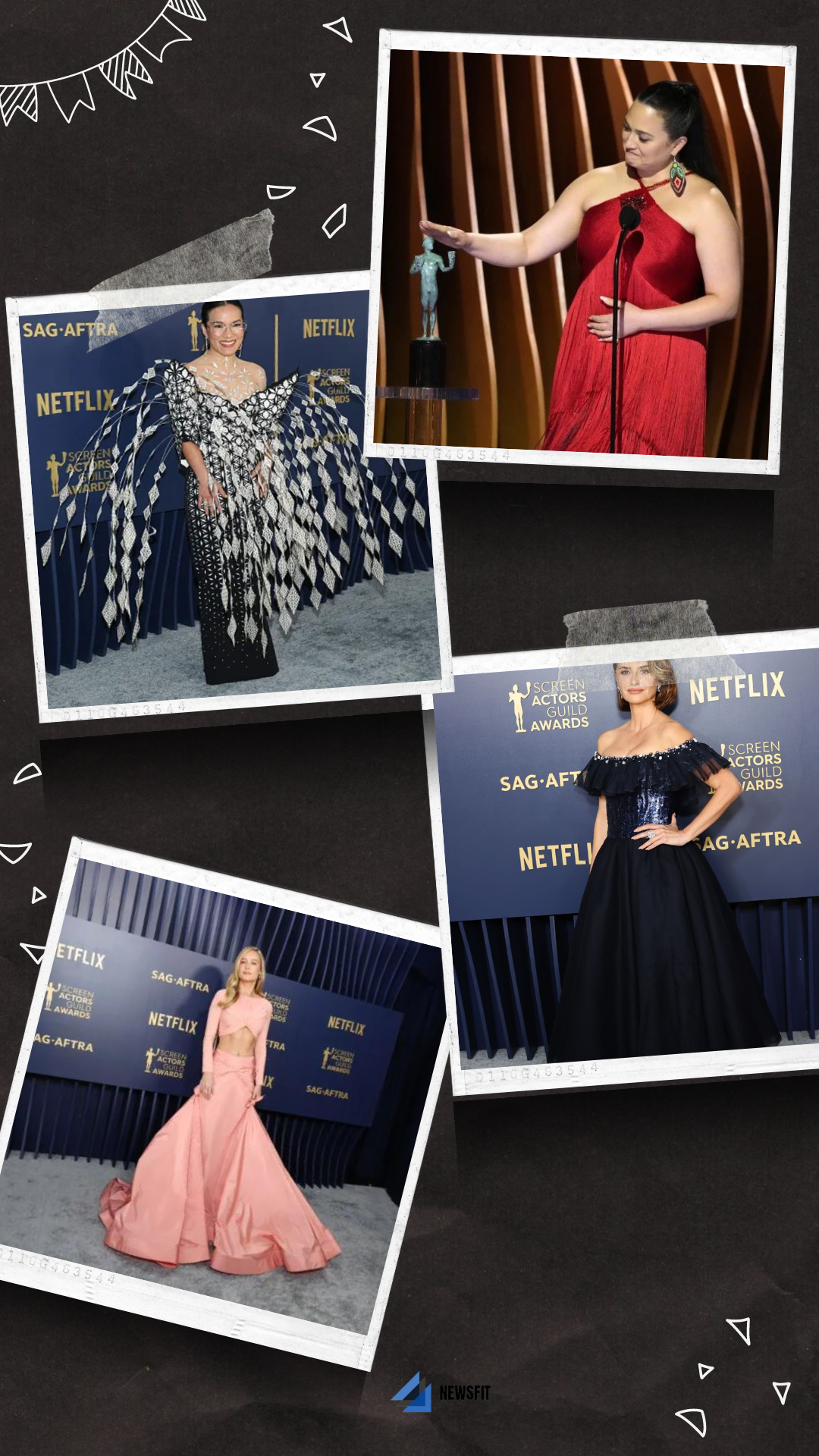Some Best look on Great Outfits of 30th Annual Screen Actors Guild (SAG) Awards on Saturday, Feb. 24